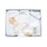 Trusou Botez, 6 Piese cu Text Imprimat "Radacini si aripi", Crem, Inger- TB167