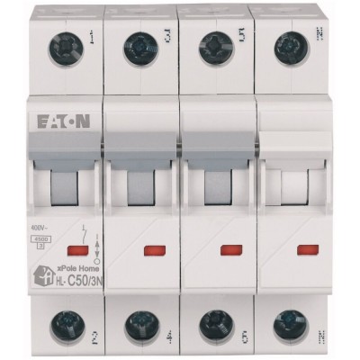 Siguranta automata 50A 3P+N C 4,5ka Xpole Eaton HL-C50 3N foto