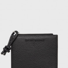 Emporio Armani portofel de piele barbati, culoarea negru