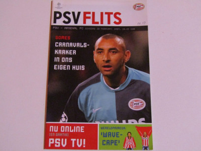 Program meci PSV EINDHOVEN - ARSENAL (Champions League 20.02.2007) foto