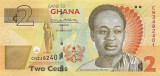 Ghana 2 Cedis 2017 (100 ani Kwame Nkrumah) - P-37A UNC !!!