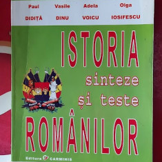 ISTORIA ROMANILOR SINTEZE SI TESTE, TESTAREA NATIONALA-DIDITA ,VOICU,DINU