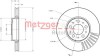 Disc frana VOLVO S60 I (2000 - 2010) METZGER 6110561