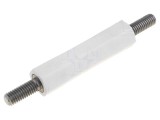 Bucşă izolantă DREMEC M4 25mm poliamidă albă UL94V-2