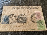 Plic circulat 1920, Bucuresti-Timisoara, cenzura, francat 40 bani, recom. rar