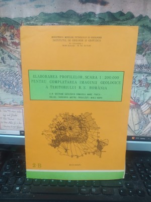 Hartă 2-B, Secțiune geologică Comloșul Mare-Parța-Văliug-Teregova-Motru-Rădulești-Malu Mare, c. 1984, 103 foto