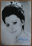 Autograf Sofia Loren pe fotografie
