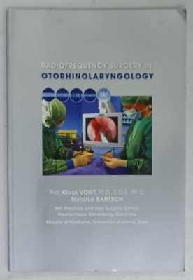 RADIOFREQUENCY SURGERY IN OTORHINOLARYNGOLOGY by Prof. KLAUS VOGT , 2008 , CD INCLUS * foto