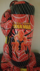 Sac de Box cu manusi pentru copii Spiderman foto
