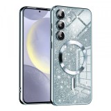 Husa MagSafe pentru Samsung Galaxy S24 S921, Techsuit, Luxury Glitter, Bleu