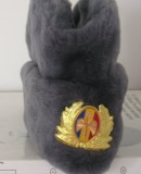 M1 1 - Caciula militara emblema metalica aviatie culoare gri - piesa de colectie