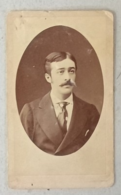 TANARUL C.GH. ANGELESCU , PARIS , FOTOGRAFIE C.D.V. , 1877 foto