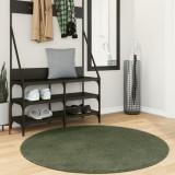 Cumpara ieftin Covor HUARTE, fir scurt, moale și lavabil, verde pădure &Oslash; 120cm