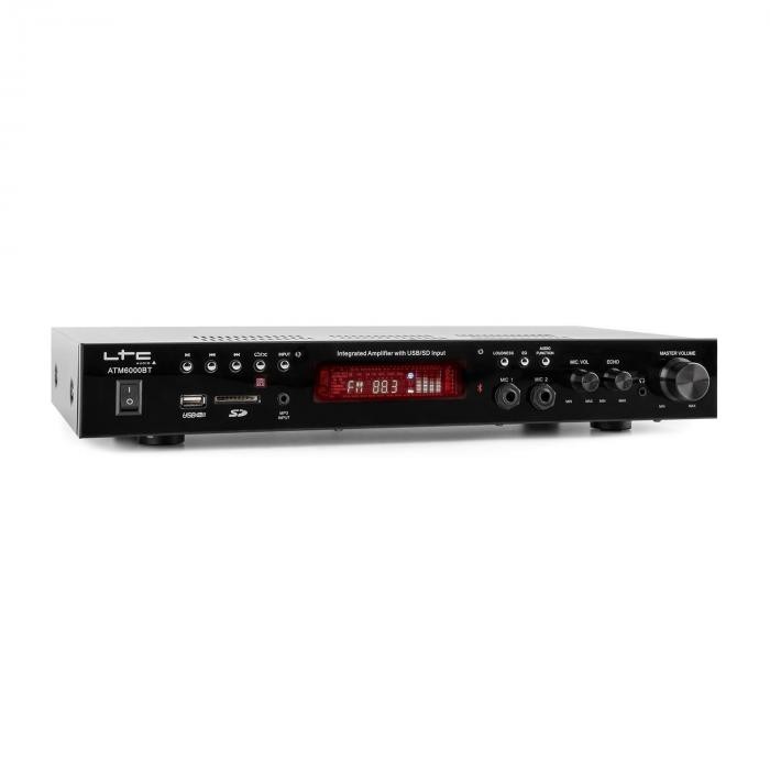 LTC ATM6000BT, Amplificator stereo HIFI, 2 x 50W, Bluetooth, USB, SD, MP3, FM LTC ATM6000BT, Amplificator stereo HIFI, 2 x 50W, Bluetooth, USB, SD, MP3, FM