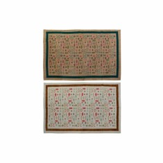Covor DKD Home Decor 160 x 230 x 0,4 cm Poliester Alb Ikat Boho (2 Unități)