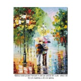 Tablou pictat manual, Noi doi in aventura vietii, 50x40cm ulei panza in cutit efect 3D