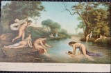 Carte Postala, Tablou Ranvier-lEnfance de Bacchus, Muzeu din Paris, 1916