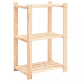 Cumpara ieftin Raft depozitare 3 niveluri, 60x38x90 cm lemn masiv pin, 150 kg