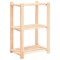 Gossi raft depozitare 3 niveluri, 60x38x90 cm lemn masiv pin, 150 kg