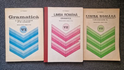SET LIMBA ROMANA GRAMATICA MANUAL PENTRU CLASA VI, VII, VIII - Ion Popescu foto