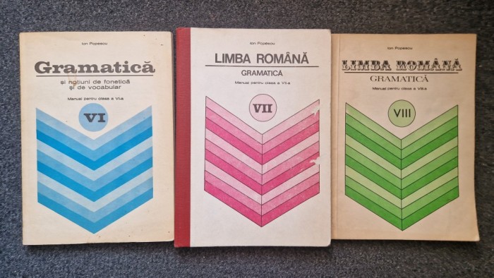 SET LIMBA ROMANA GRAMATICA MANUAL PENTRU CLASA VI, VII, VIII - Ion Popescu