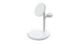 Suport pentru &icirc;ncărcător inductiv Greencell MagScape MagSafe 3-&icirc;n-1 pentru iPhone, Apple Watch, AirPods și alte căști fără fir