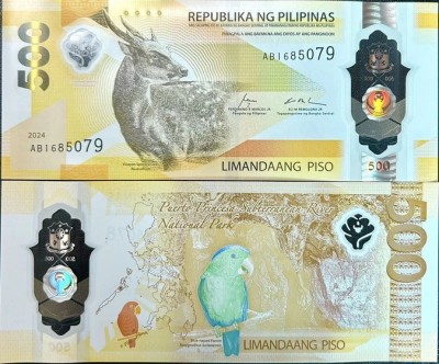 !!! FILIPINE - 500 PISO 2024/2025 - P 240 - UNC / POLIMER // NU TRIMIT PRIN CURIER foto