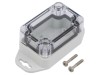 KRADEX Carcasa Universală Policarbonat IP67 Serie ZP Gri Deschis Transparent Cod ZP60.40.30SUJP