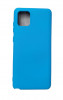 Huse silicon protectie cu microfibra in interior Samsung Note 10 Lite Albastru, Husa