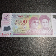 Bancnota 2000 Guaranies Paraguay