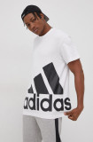 Cumpara ieftin Adidas Tricou din bumbac culoarea alb, cu imprimeu
