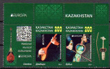 KAZAHSTAN 2015, EUROPA Cept, Instrumente muzicale, serie neuzata, MNH, Nestampilat