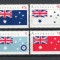 Australia 1991 Mi 1233/36 MNH, nestampilat - Steaguri