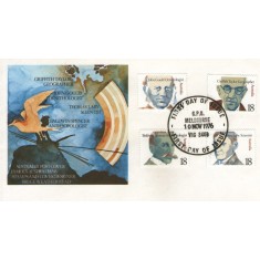 Australia 1976 - personalitati, serie pe FDC