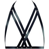 BIJOUX INDISCRETS MAZE - HALTER BRA HARNESS BLACK, BIJOUX MAZE