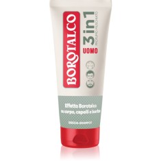 Borotalco MEN 3 in 1 Gel de duș pentru bărbați pentru față, corp și păr parfum Musk 200 ml