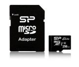 Card memorie Silicon Power microSDXC, 256GB, Clasa 10, UHS-1 + Adaptor microSD, Goodram