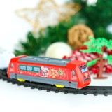 Tren de Craciun - cu muzica si lumini - functioneaza cu baterie