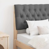 vidaXL Tăblie tapițată Gri &icirc;nchis 75 cm Lemn de pin masiv 879370