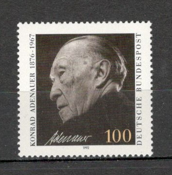 Germania.1992 25 ani moarte K.Adenauer-cancelar MG.768 foto