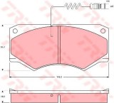 Set placute frana,frana disc MERCEDES G-CLASS (W460) (1979 - 1993) TRW GDB1067