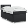 VidaXL Pat box spring cu saltea, negru, 90x190 cm, piele ecologică 3288400