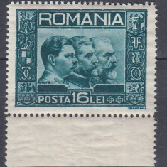 ROMANIA 1932 LP 92 EFIGIA CELOR TREI REGI SERIE MNH