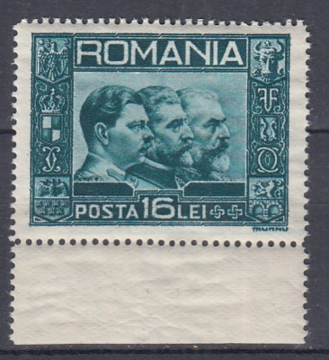 ROMANIA 1932 LP 92 EFIGIA CELOR TREI REGI SERIE MNH foto