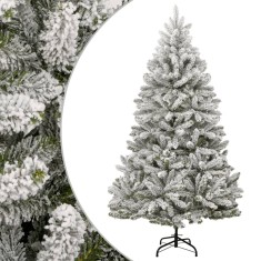 vidaXL Brad de Crăciun artificial cu balamale și zăpadă pufoasă 180 cm