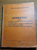 Normative privind intretinerea si raparatiile curente ale automobilelor-din 1977