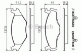 Set placute frana,frana disc SEAT CORDOBA (6K1, 6K2) (1993 - 1999) BOSCH 0 986 468 871
