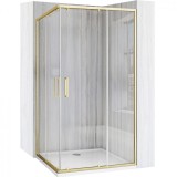 Cabină de duș Rea City 80x100 cm Brush Gold
