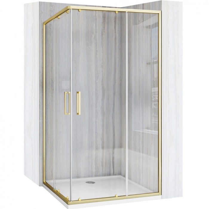 Cabină de duș Rea City 80x100 cm Brush Gold