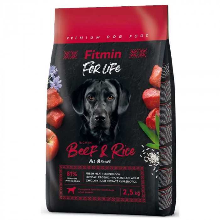 Fitmin dog For Life Beef &amp;amp; Rice 2,5 kg